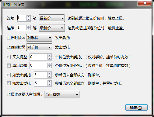 智星国际止损止盈设置