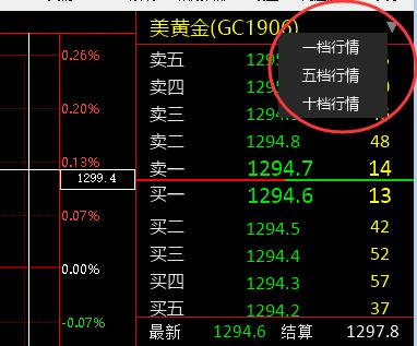 智星行情交易系统如何显示五档行情？